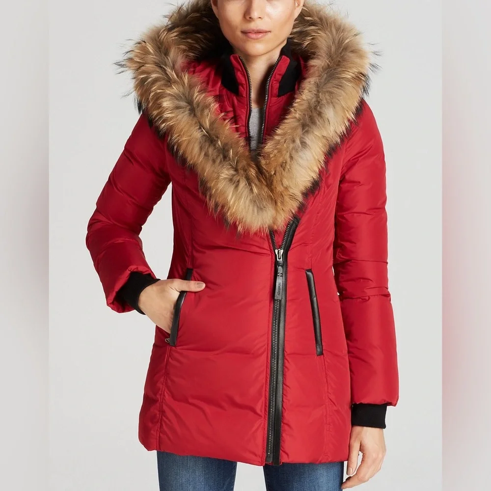 Mackage ADALI down coat with natural fur Signature Mackage Collar - Picture 1 of 17